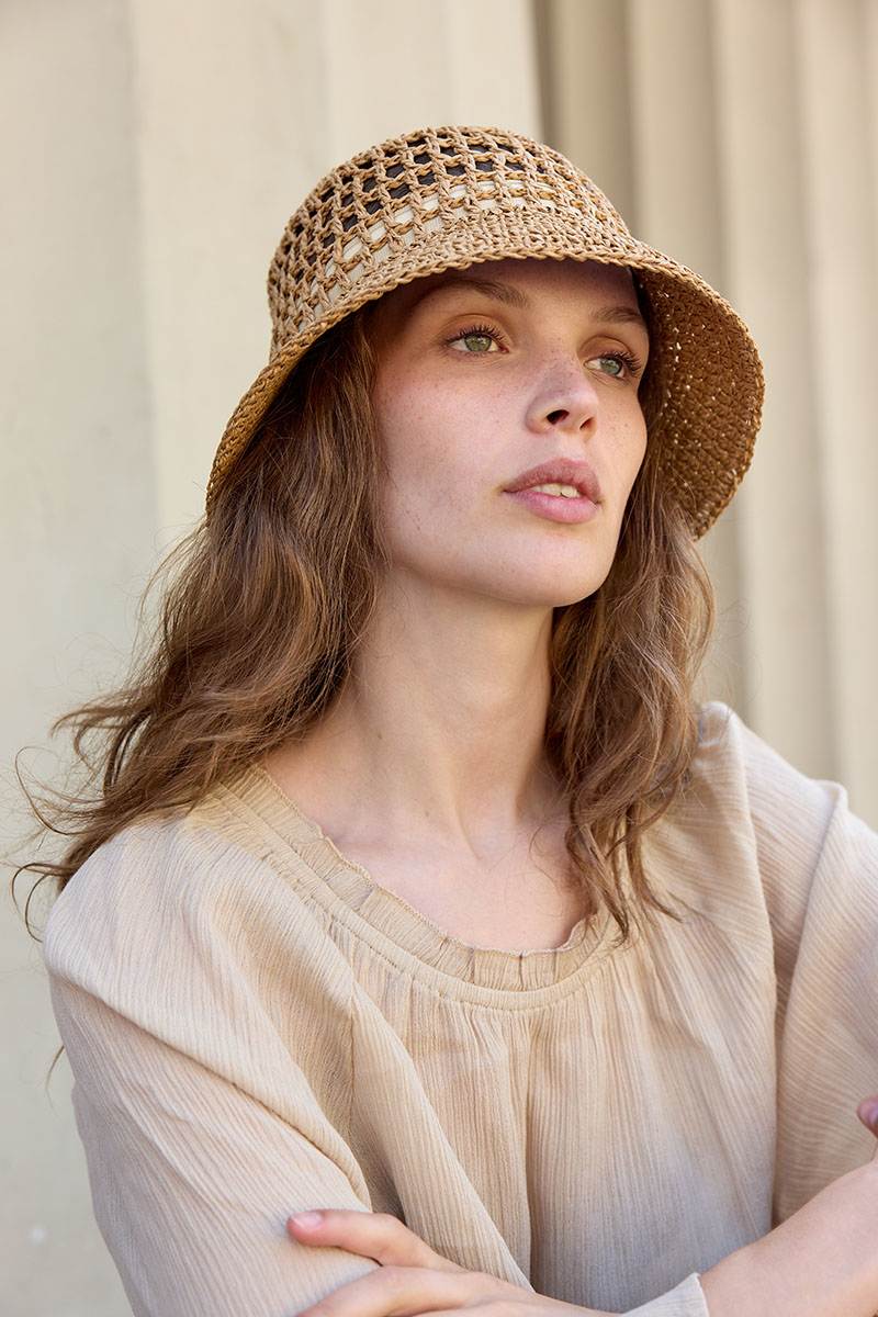RAFFIA Bucket Hat