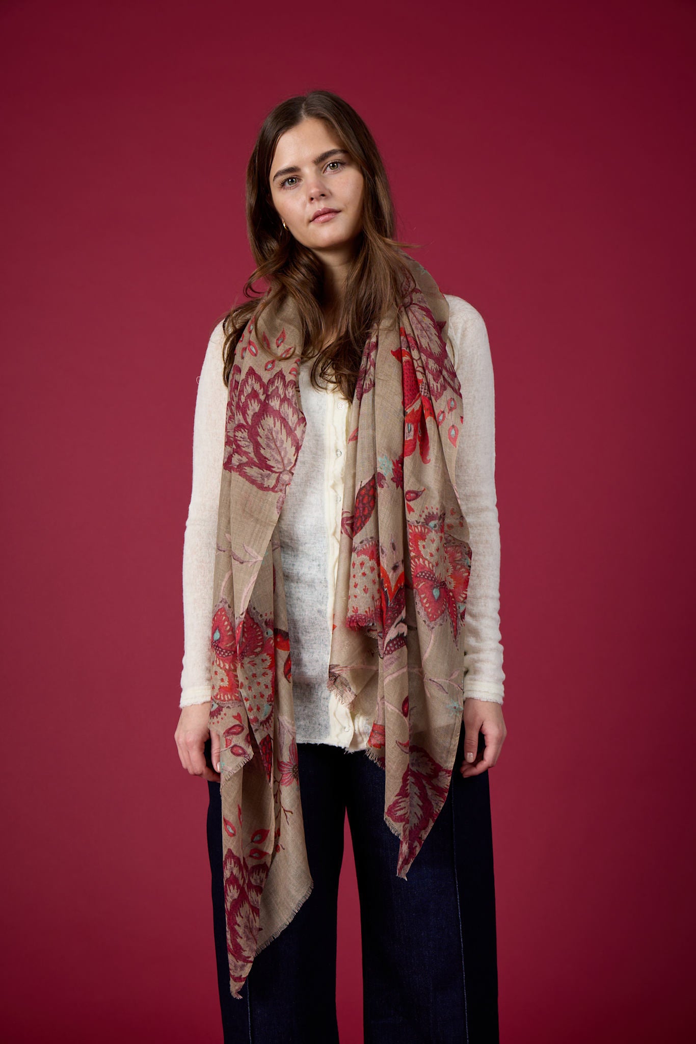 VINTAGE FLOWER Schal