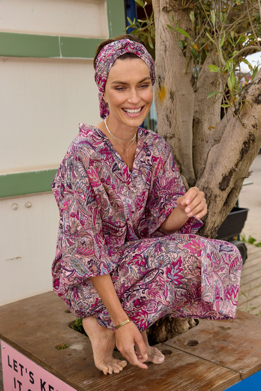 ANTIKE PAISLEY Strandkaftan